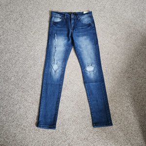 NWT Blue Cult Skinny Destructed Jeans Size 30